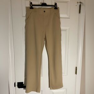 UUE Stretch Yoga Pull-On Dress Pants ~ Khaki ~ Size Large